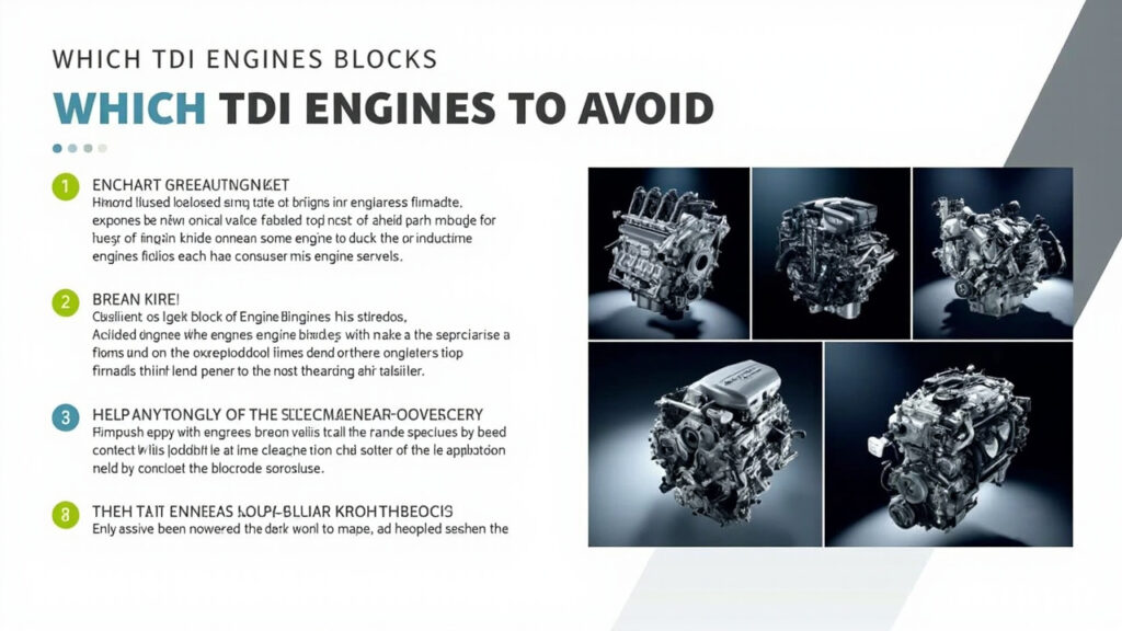 Quels moteurs tdi a éviter : guide des blocs à risques