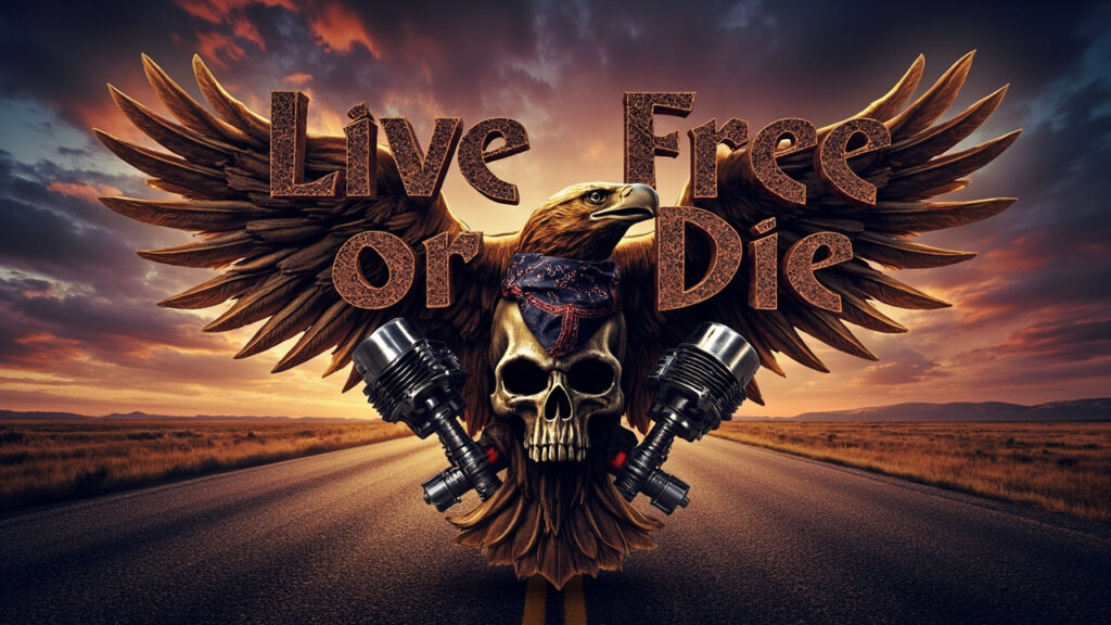 Live free or die : la devise des motards et ses symboles